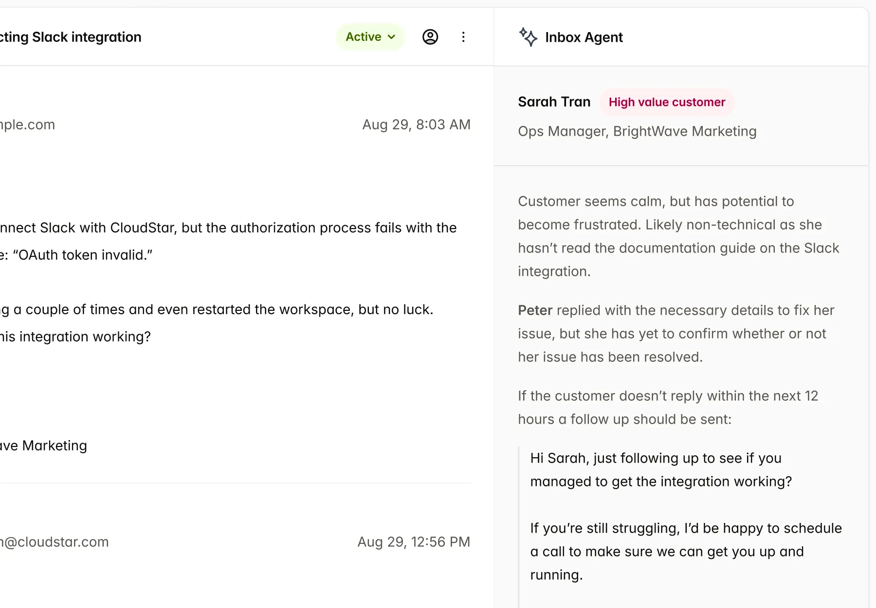Archway unified client record showing case details and activity